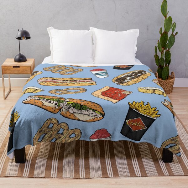 Item preview, Philly Foods Pattern - Blue designed and sold by Elizabeth Weglein.