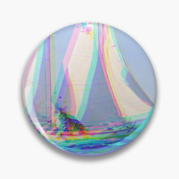 Item preview, Cat Sailing Optimist Dinghy,Cat Sailing,Cat on the Sea,Cat Sticker designed and sold by Lychee Design.