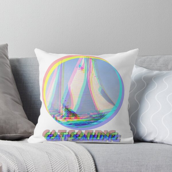 Item preview, Cat Sailing Optimist Dinghy,Cat Sailing,Cat on the Sea,Cat Sticker designed and sold by Lychee Design.