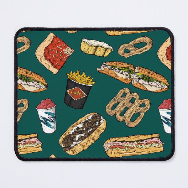 Item preview, Philly Foods Pattern - Dark Green designed and sold by Elizabeth Weglein.