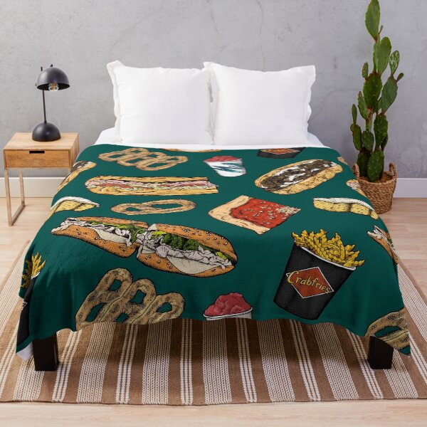 Item preview, Philly Foods Pattern - Dark Green designed and sold by Elizabeth Weglein.