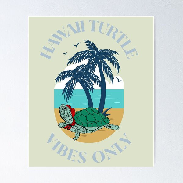 Item preview, Hawaii Turtle Vibes Only Pacific Sea Design for Ocean Lovers designed and sold by Winter--Flowers.