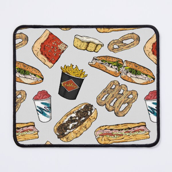 Item preview, Philly Foods Pattern - Gray designed and sold by Elizabeth Weglein.