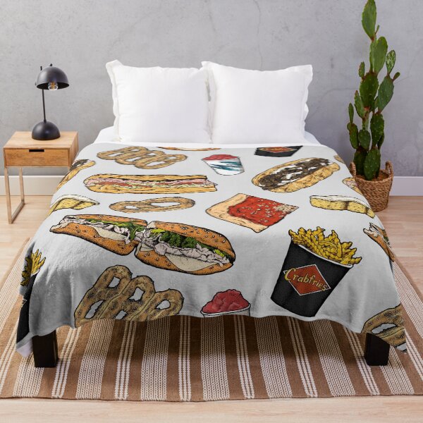 Item preview, Philly Foods Pattern - Gray designed and sold by Elizabeth Weglein.