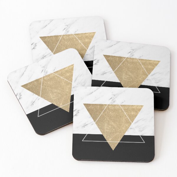 Item preview, Golden marble deco geometric designed and sold by marbleco.