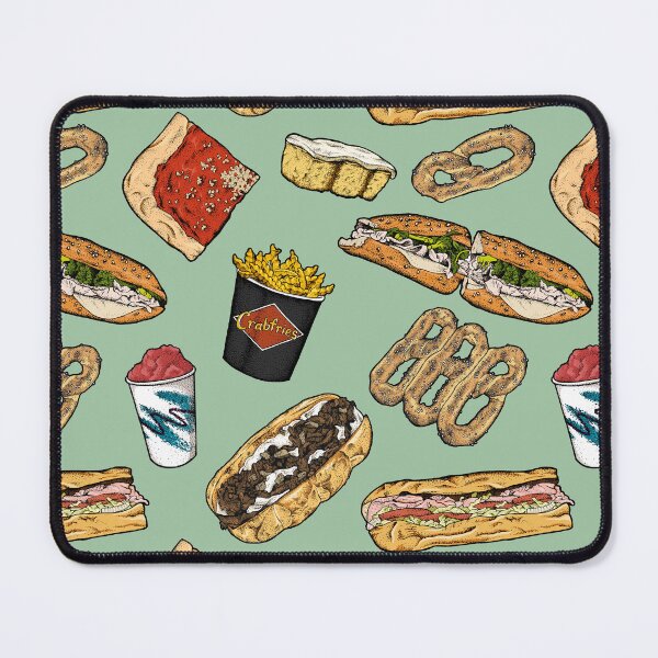 Item preview, Philly Foods Pattern - Green designed and sold by Elizabeth Weglein.