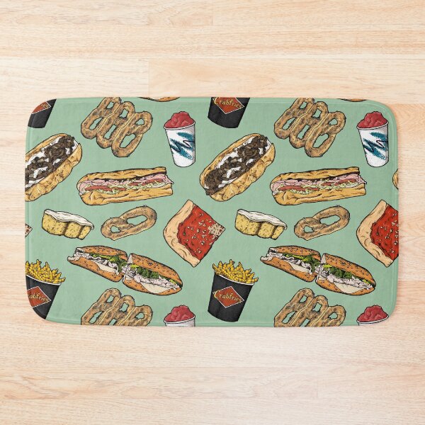 Item preview, Philly Foods Pattern - Green designed and sold by Elizabeth Weglein.