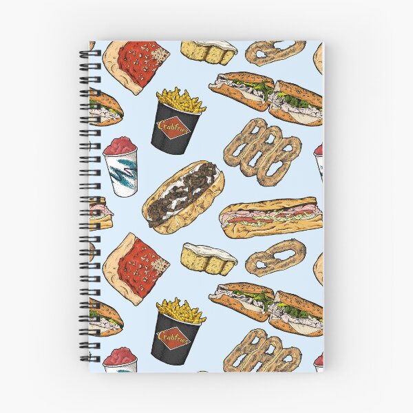 Item preview, Philly Foods Pattern - Light Blue designed and sold by Elizabeth Weglein.