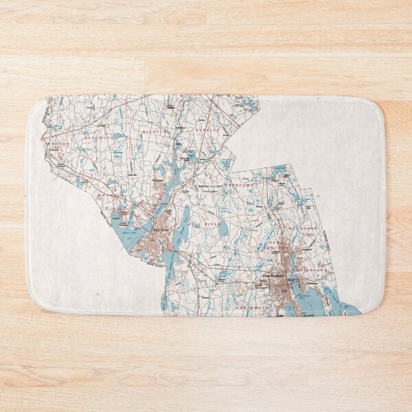 Item preview, Bristol County MA Map (1980) Southern Massachusetts Regional Areas Atlas designed and sold by BravuraMedia.