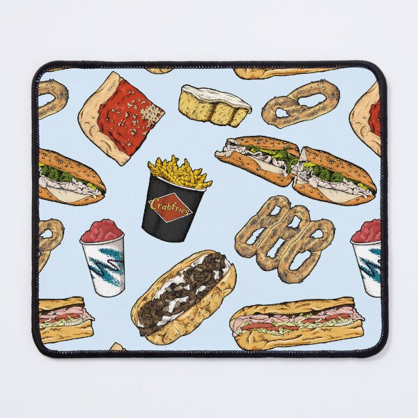 Item preview, Philly Foods Pattern - Light Blue designed and sold by Elizabeth Weglein.
