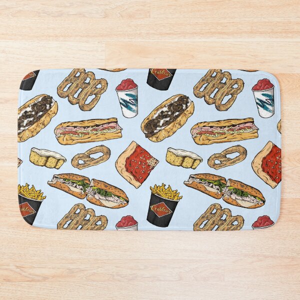 Item preview, Philly Foods Pattern - Light Blue designed and sold by Elizabeth Weglein.