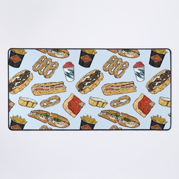 Item preview, Philly Foods Pattern - Light Blue designed and sold by Elizabeth Weglein.