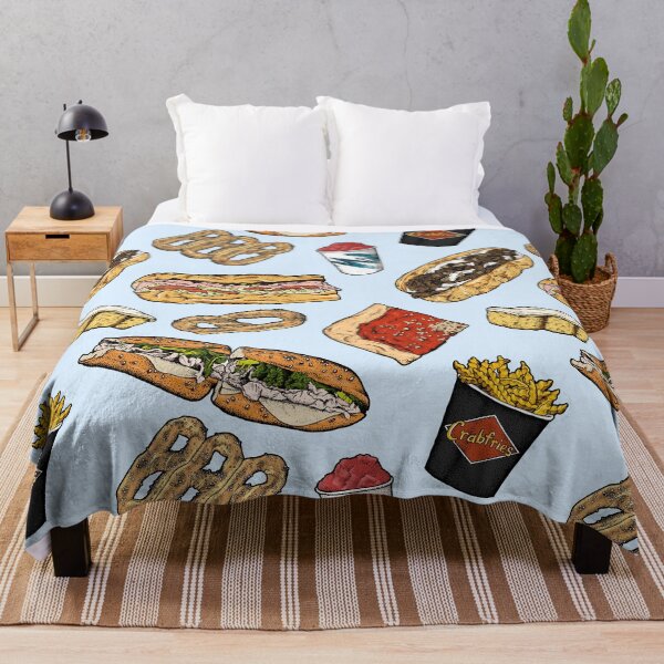 Item preview, Philly Foods Pattern - Light Blue designed and sold by Elizabeth Weglein.
