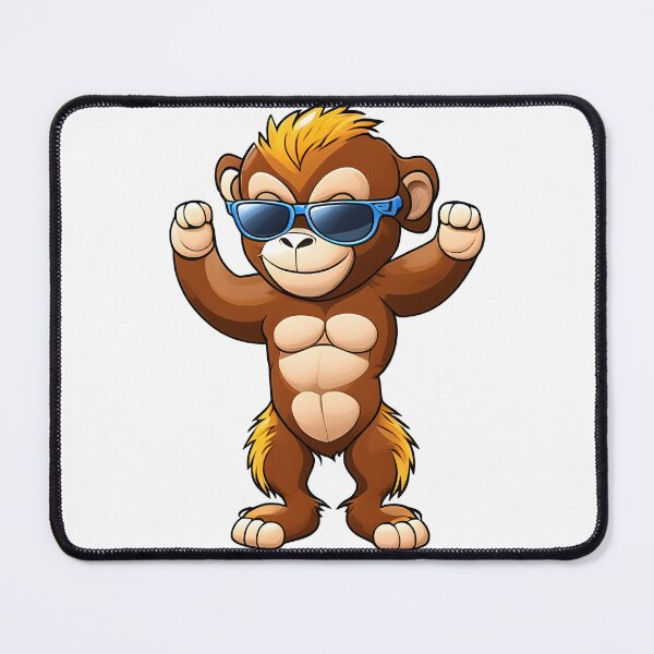 Item preview, Monkey in cartoon style designed and sold by IrinaGuArt.