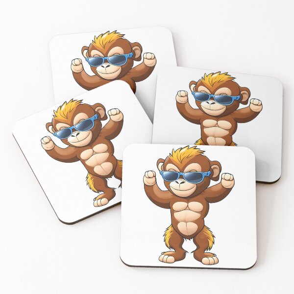 Item preview, Monkey in cartoon style designed and sold by IrinaGuArt.
