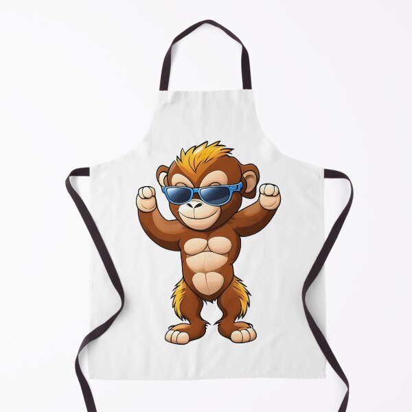 Item preview, Monkey in cartoon style designed and sold by IrinaGuArt.