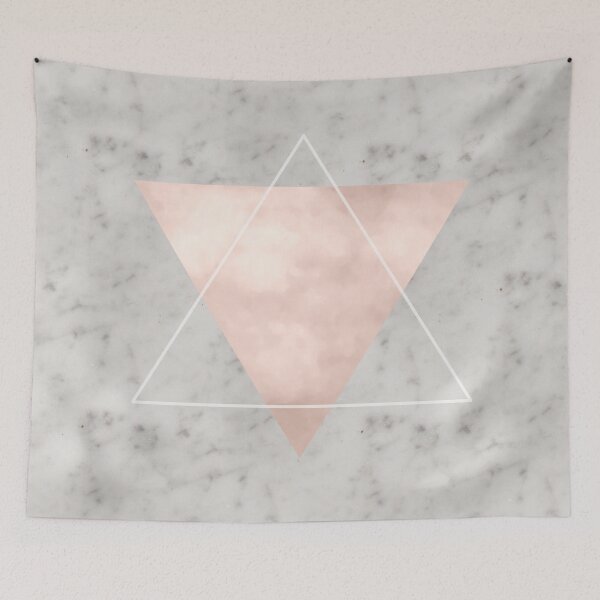 Item preview, Rose gold grey geometric marble designed and sold by marbleco.