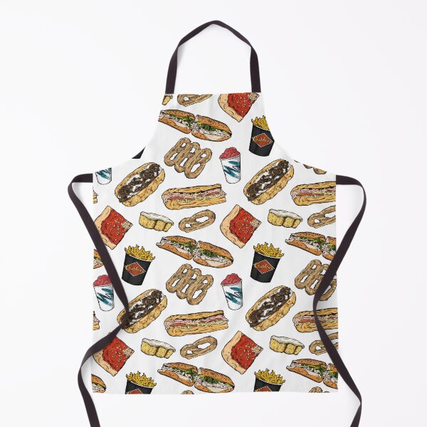 Item preview, Philly Foods Pattern - White designed and sold by Elizabeth Weglein.