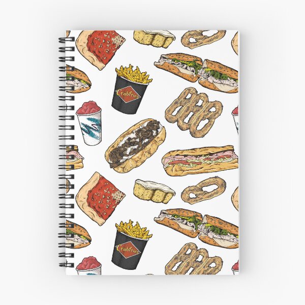 Item preview, Philly Foods Pattern - White designed and sold by Elizabeth Weglein.