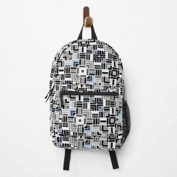 Item preview, Geometric Repeat Fabric Pattern in Black & White Shades designed and sold by Trevor Hirst.