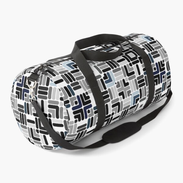 Item preview, Geometric Repeat Fabric Pattern in Black & White Shades designed and sold by Trevor Hirst.