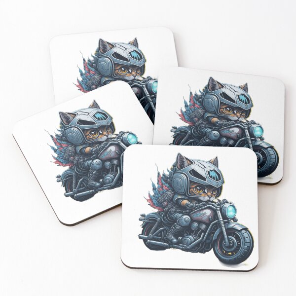 Item preview, Paws on the Road: Cute Motorcycle Riding Kitten designed and sold by harperjg.