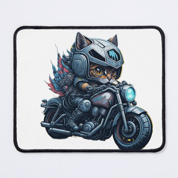 Item preview, Paws on the Road: Cute Motorcycle Riding Kitten designed and sold by harperjg.