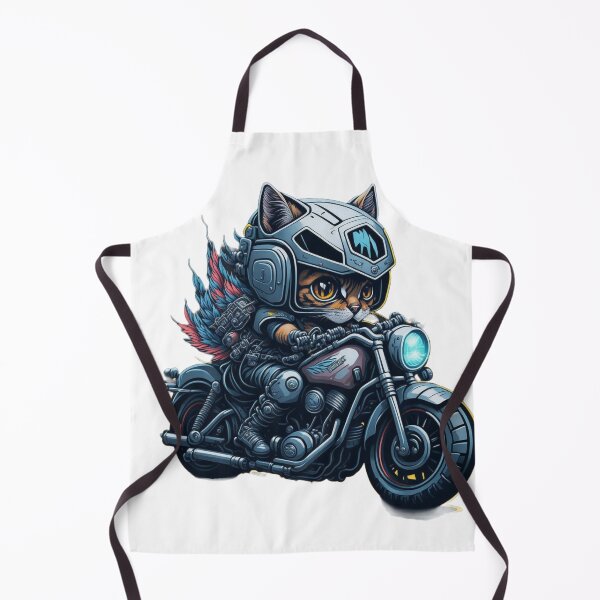 Item preview, Paws on the Road: Cute Motorcycle Riding Kitten designed and sold by harperjg.