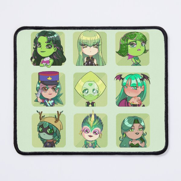 Item preview, 3x3 Green Haired Characters designed and sold by MelTina.