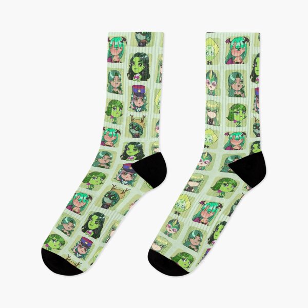 Item preview, 3x3 Green Haired Characters designed and sold by MelTina.