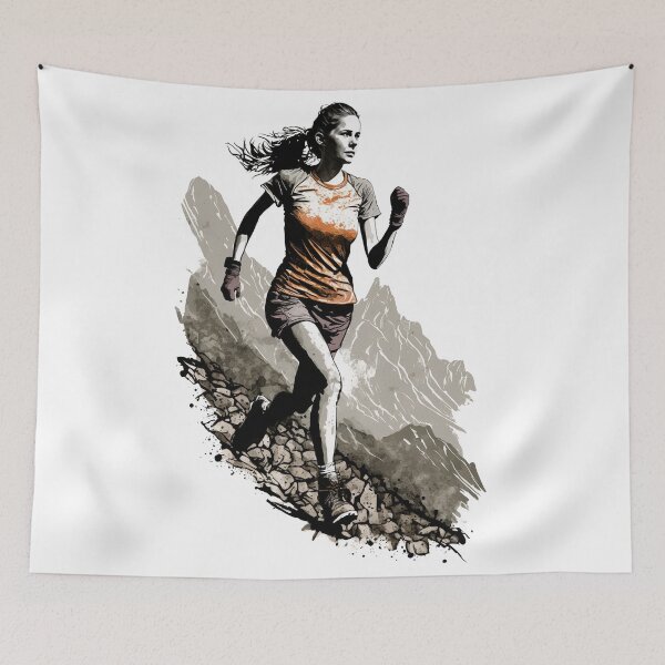 Item preview, Real Women Run Mountain Trails designed and sold by SlackerThreads.