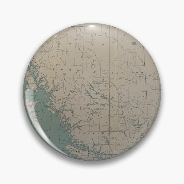 Item preview, Vintage British Columbia Canada Map (1899) Old Western Canadian Province Atlas designed and sold by BravuraMedia.