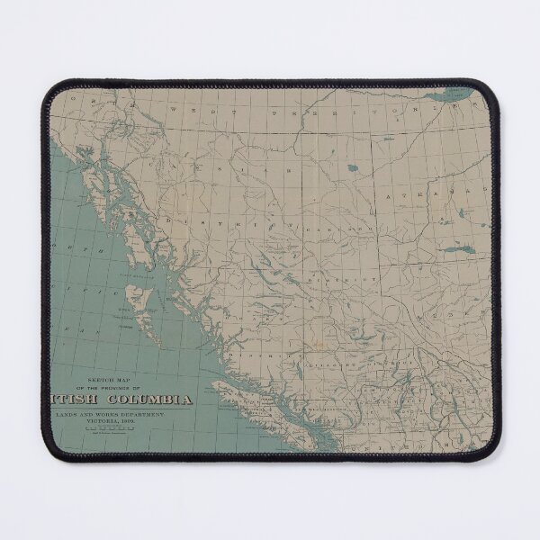 Item preview, Vintage British Columbia Canada Map (1899) Old Western Canadian Province Atlas designed and sold by BravuraMedia.