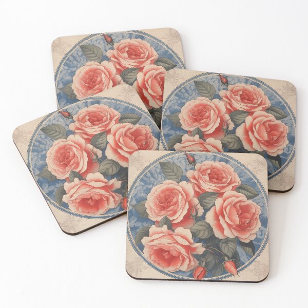 Item preview, Vintage illustration of roses designed and sold by Happy Mood Design.