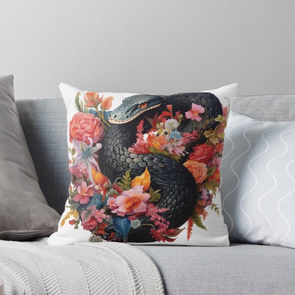 Item preview, Snake and Flowers designed and sold by hennahsheikh.