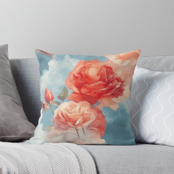 Item preview, Classics - Floral Fantasy Pink and Red Roses in soft clouds designed and sold by FutureImaging.