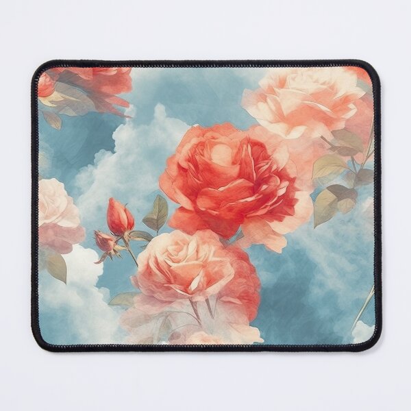 Item preview, Classics - Floral Fantasy Pink and Red Roses in soft clouds designed and sold by FutureImaging.