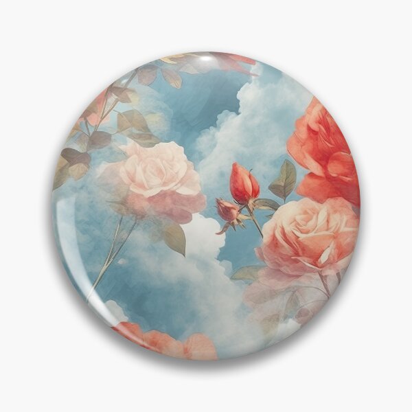 Item preview, Classics - Floral Fantasy Pink and Red Roses in soft clouds designed and sold by FutureImaging.