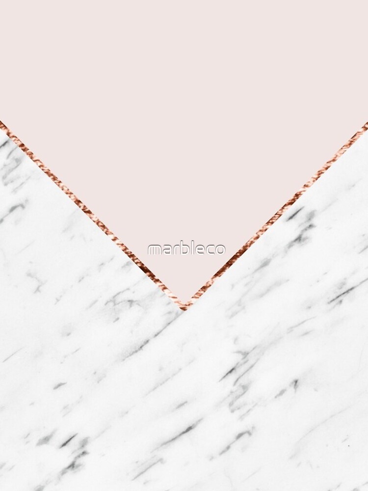 Peony blush geometric marble by marbleco