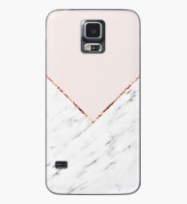 Peony blush geometric marble Case/Skin for Samsung Galaxy