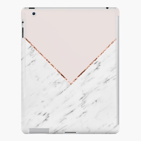 Peony blush geometric marble iPad Snap Case