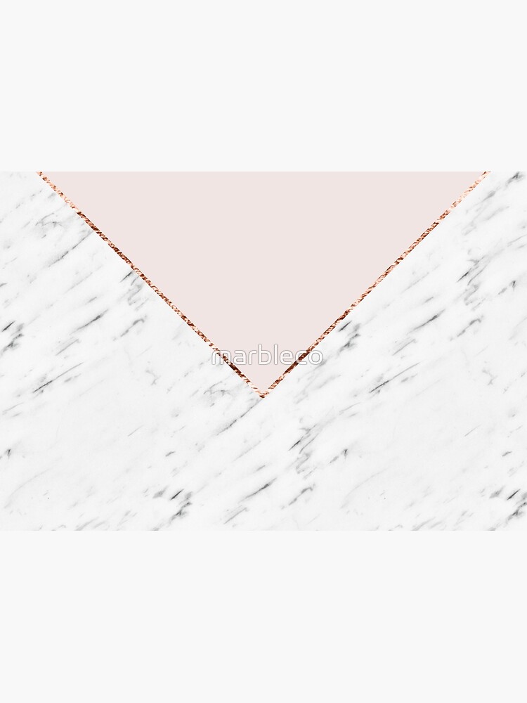 Thumbnail 3 of 3, Hardcover Journal, Peony blush geometric marble designed and sold by marbleco.