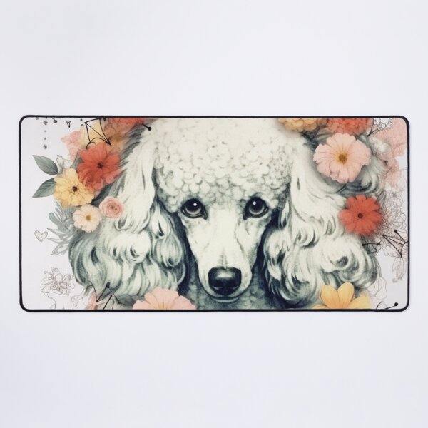 Item preview, Poodle Happy Cute Puppies and Flowers with Love designed and sold by BrandonArtWorld.