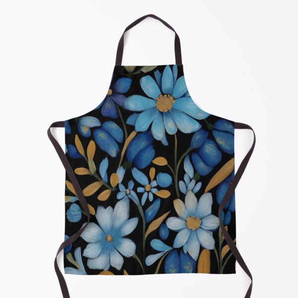 Item preview, Blue Folk Art Flowers designed and sold by Jinx Davis.
