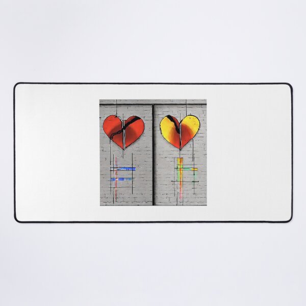 Item preview, red and yellow heart designed and sold by bogfl.