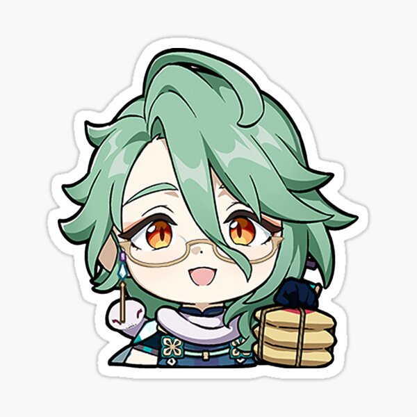 Item preview, Baizhu | Genshin Impact Sticker "Delivery" designed and sold by Asiapenguin.