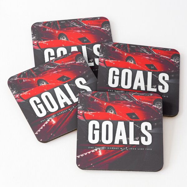 Item preview, GOALS Print Ferrari, Motivational Decor for Dreamers and Achievers designed and sold by SuccessHunters.