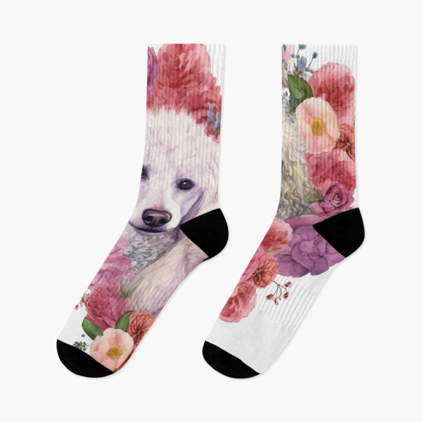 Item preview,  Poodle Happy Cute Puppies and Flowers with Love designed and sold by BrandonArtWorld.