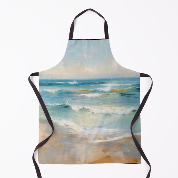 Item preview, Seaside Serenity Impressionist Art Beach Pastel Painting designed and sold by DigiNook.