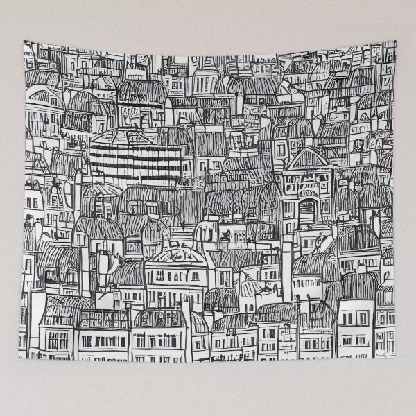 Item preview, Utopian City Doodle designed and sold by Ashriyaas.